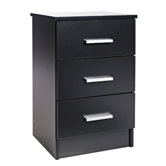 Bella 3 Drawer Bedside Table