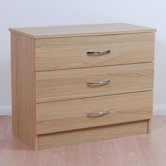 Budget 3 Drawer Wide Chest