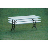Small Plastic Folding Table with Adjustable Legs