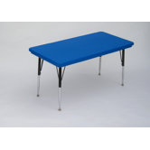 Large Rectangular Plastic Activity Table with Short Legs
