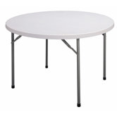Economy Plastic Round Folding Table