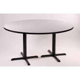 29" High Round Bar and Caf&eacute; Table with 2 Cross Bases and 2 Columns