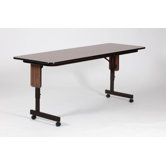 60" W x 24" D Panel Leg Folding Seminar Table with Adjustable Leg