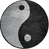 Fun Shape High Pile Ying Yang Kids Rug