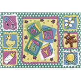 Jade Reynolds Building Blocks Baby Kids Rug
