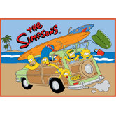 The Simpsons Family Vacation Kids Rug