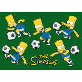 The Simpsons Soccer Fun Kids Rug