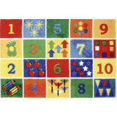 Supreme Numbers Block Kids Rug