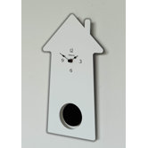 Cuckoo Pendulum Wall Clock in White