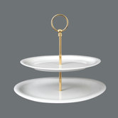 2-tlg. Etagere oval "Top Life"
