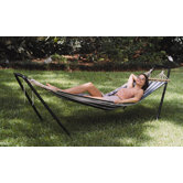 Crystal Bay Fabric Hammock with Stand Combo