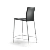 Tresenhocker in Schwarz / Chrom