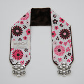 Pink Floral Minky Nursing Blanket Strap