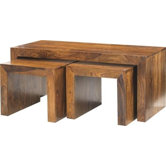 Cube Sheesham Long John Coffee Table