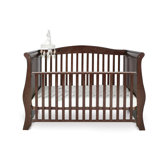 Hollie Sleigh Convertible Cot Bed in Walnut