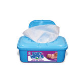 Baby Wipes Tub Unscented in White - 80/Tub