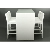 5-tlg. Barset in Wei&szlig;
