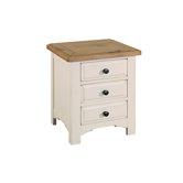 Marseille 3 Drawer Bedside Table