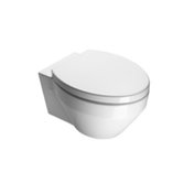 Losagna Round White Ceramic Floor Toilet