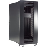 27U, 23" Deep Metal Floor Rack with Steel Door