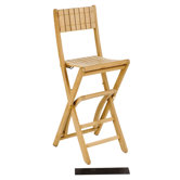 Teak Demi Lune II Barstool