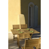 Teak Rectangular Drop Leaf Table