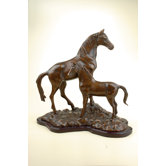 Horse with Colt Statue