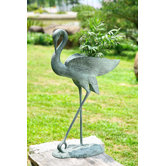 Crane Planter Holder