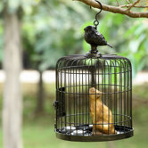 Bird Cage and Cat Sheet Metal Wire Lantern