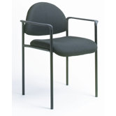 Contemporary Style Stackable Chair with Arms