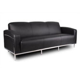 Three Seat Sofa with Chrome Frame