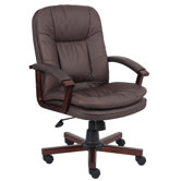 High-Back Versailles Wood Executive Chair