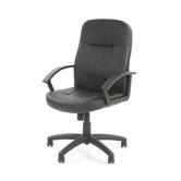 Contemporary Mid-Back Leather Executive Chair