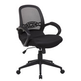 Mid-Back Spider Mesh Chair with Arms