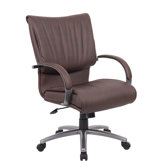 Mid-Back Leatherplus Executive Chair with Arms