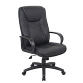 High-Back Leatherplus Executive Chair with Arms