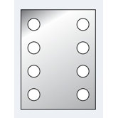 Beleuchteter Spiegel "Dot Light"