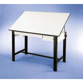 DesignMaster Melamine Drafting Table