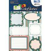 Colorstories Embossed Cardstock Stickers (Set of 6)