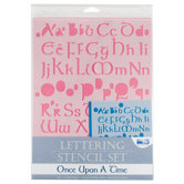 Once Upontime Lettering Stencil Set