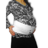 Medium Support Maternity Belt in White