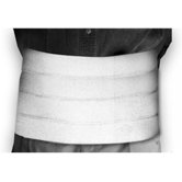 12" Quad-Panel Abdominal Binder in White