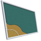Cut Edged Vinyl Covered Add-Cork (unframed)