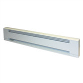 Architectural Style Electric Baseboard Heater in White Finish