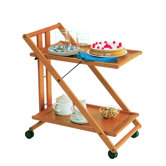 Sprint Foldable Trolley in Maple Light Wood