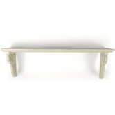 Georgia Large Shelf in Antique White finish