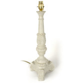 Mensa Lampstand in Antique White finish