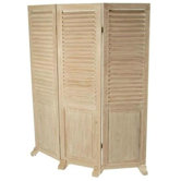 Louvre Screen in Natural Limed finish