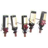 Grapevine 5 Bottle Wall Mounted Wine Rack