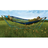 Lay Portable Hammock in Blue Mesh